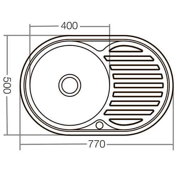 Мийка кухонна Zerix Z7750-06-180D    ( ZX1595 ) 22091 Харків