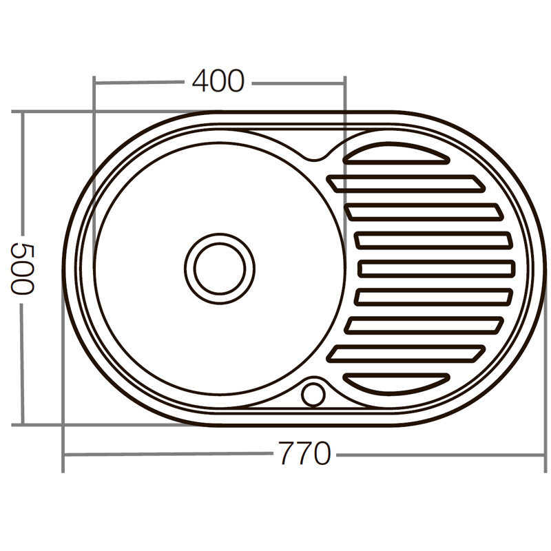 Мийка кухонна Zerix Z7750-06-180D    ( ZX1595 ) 22091 Харків - фото 2