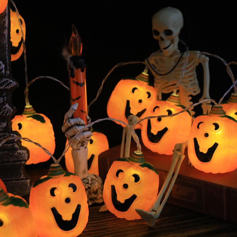 Гирлянда Хэллоуин Тыквы смайлики 150 см 10 led 55 на 50 мм оранжевый Киев - изображение 3