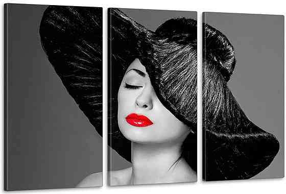 Модульная картина в гостиную / спальню  Дівчина     ART-254_3A Киев