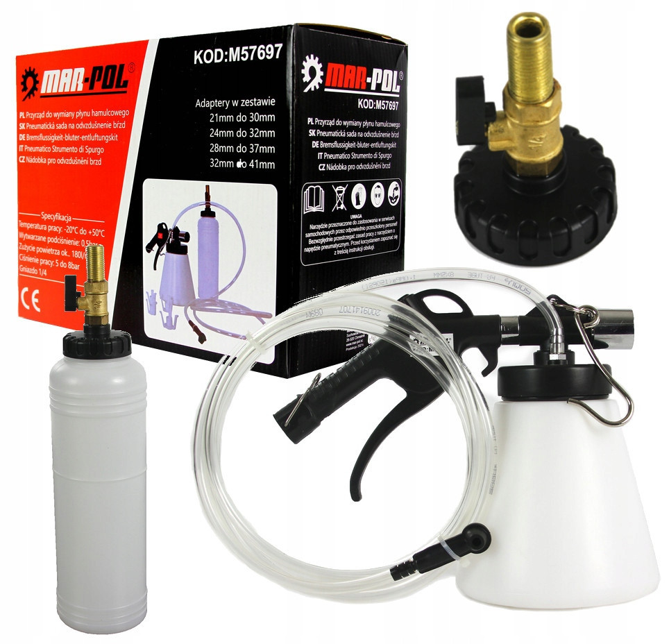 Набір для заміни, прокачування або чищення гальмівної рідини 5-8 бар Mar-Pol (M57697) Нововолинськ - фото 1