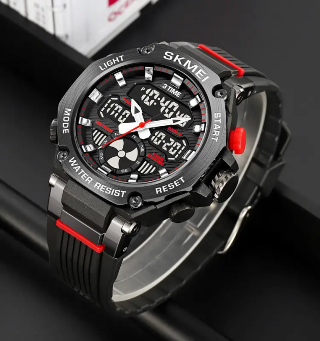 Годинник чоловічий спортивний наручний Skmei 2223 Чорний Київ - фото 4