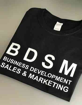 Женская\Мужская футболка с надписью BDSM Черновцы