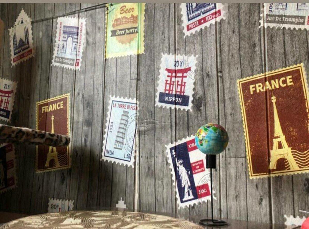 Самоклеющаяся 3D панель 700х700х4мм Почтовые марки (091) SW-00001152 Киев - изображение 6