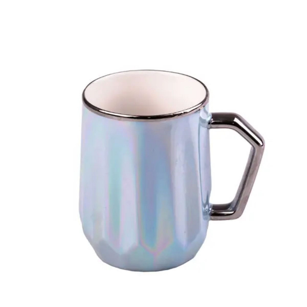 Чашка порцелянова Glaze 450мл у дзеркальній глазурі чашки для кави Блакитний HPCYM0885BL Коломия - фото 1