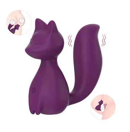 Мини-вибратор клиторальный Every Night Toys Doris в форме лисы фиолетовый, 10 режимов вибрации Sex Aura Киев