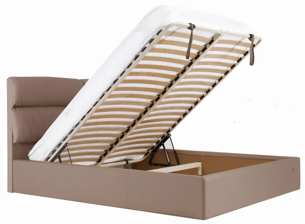 Кровать Oxford VIP 140 х 190 см Fly 2213 С дополнительной металлической цельносварной рамой Светло-коричневый Киев - изображение 7
