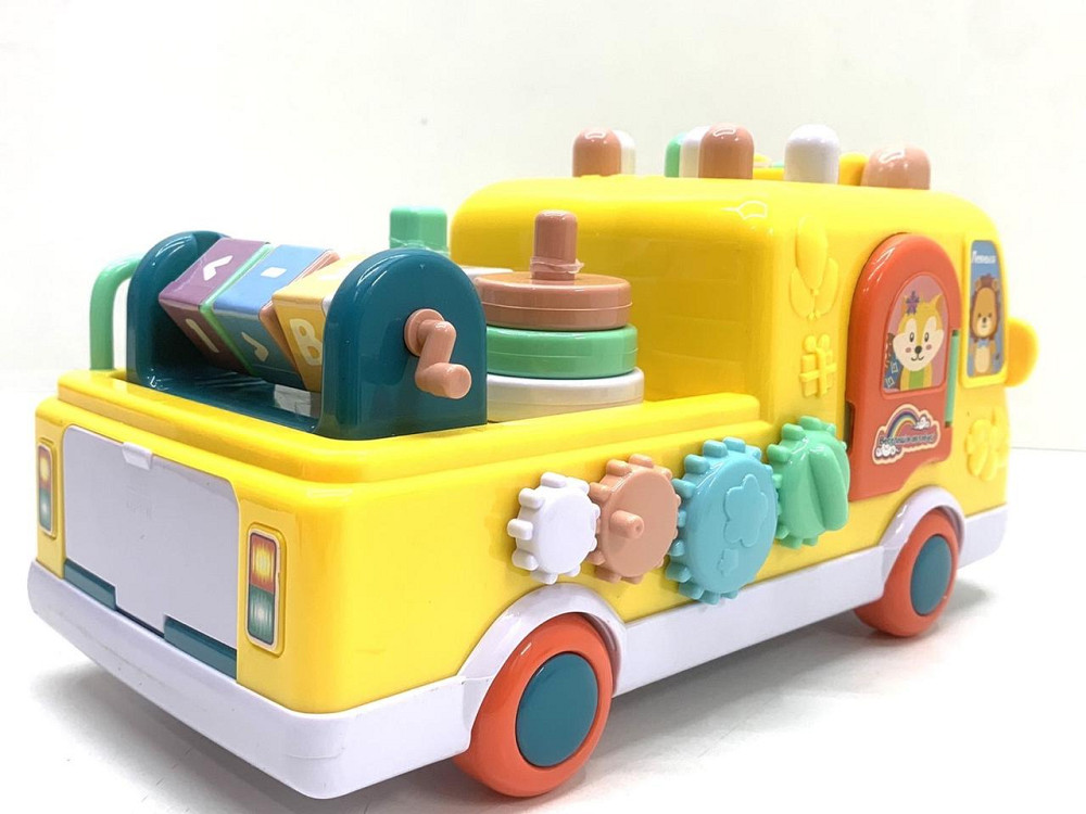 Автобус інтерактивний TK Group українське озвучування казки пісні вірші міні ігри Жовтий (TK-32602) Чернігів - фото 5