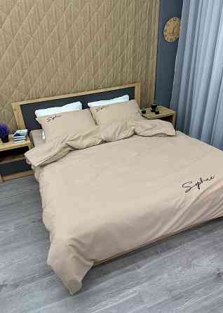 Комплект постільної білизни Сатин, Двоспальний 180х220 Таш (88-155) Київ