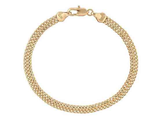 Браслет Позолота 14K подвійний Панцирний 19см*5мм арт.316554 ТМ XUPING Київ