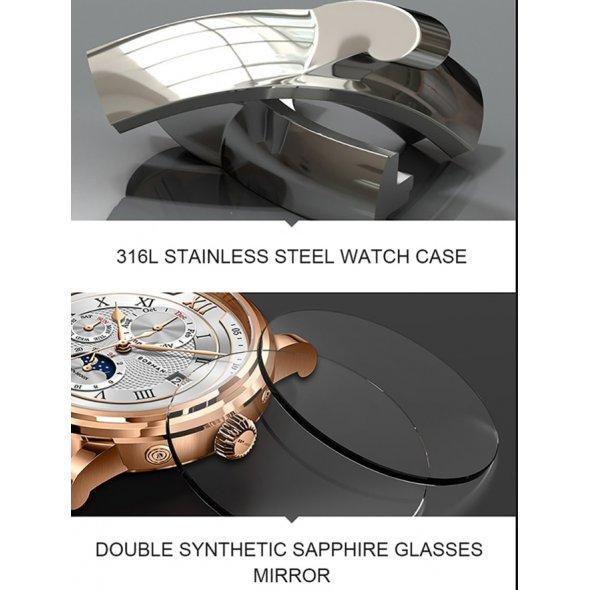 Водостойкие механические часы Borman Club golden Киев - изображение 9