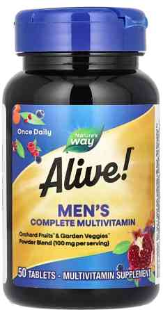 Мультивитамины для мужчин Nature's Way Alive! Men's Energy 50 таб Киев
