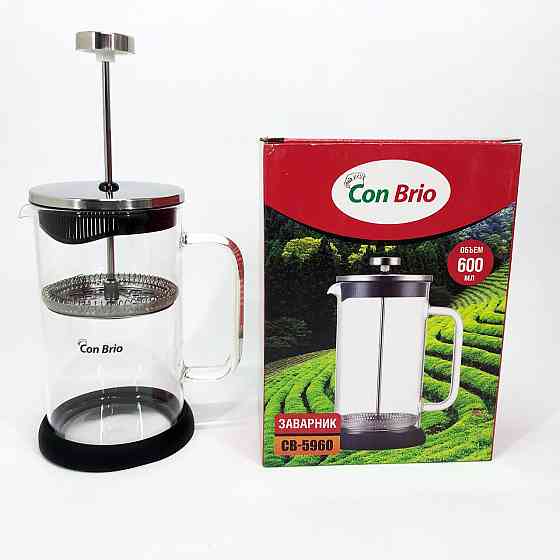 Ручний френч прес для чаю Con, Френч-прес для міцної кави, Френч-прес красивий Домашній SI-84 Івано-Франківськ