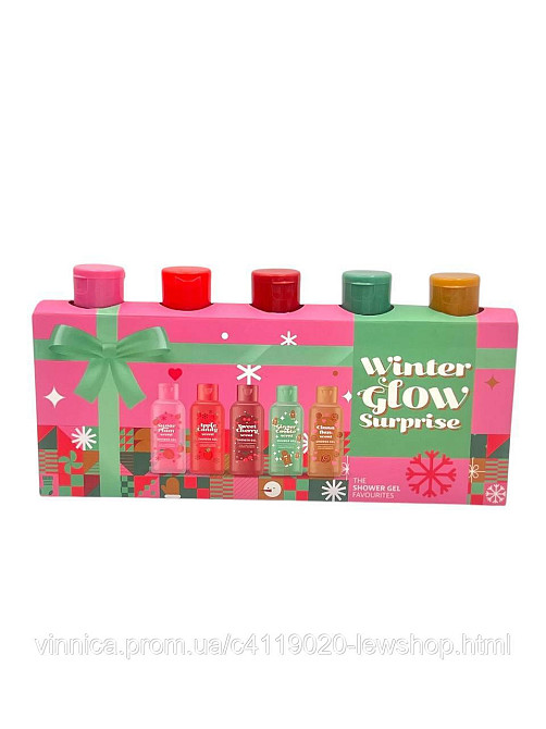 Подарунковий різдвяний набір гелів для душу Winter Glow з зимовими ароматами 5х100 мл Чернівці - фото 3