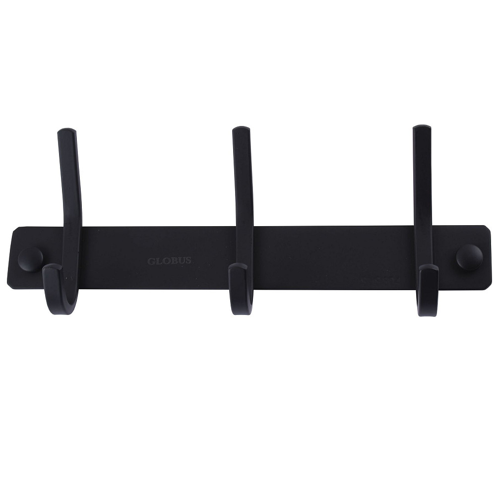 Планка з гачками Globus Lux BQ9435-3 чорна матова SUS304 Тернополь - изображение 3