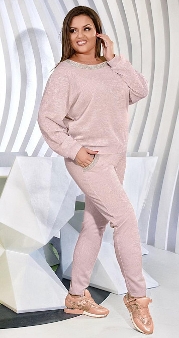 Костюм большого размера  с люрексом Киев - изображение 2