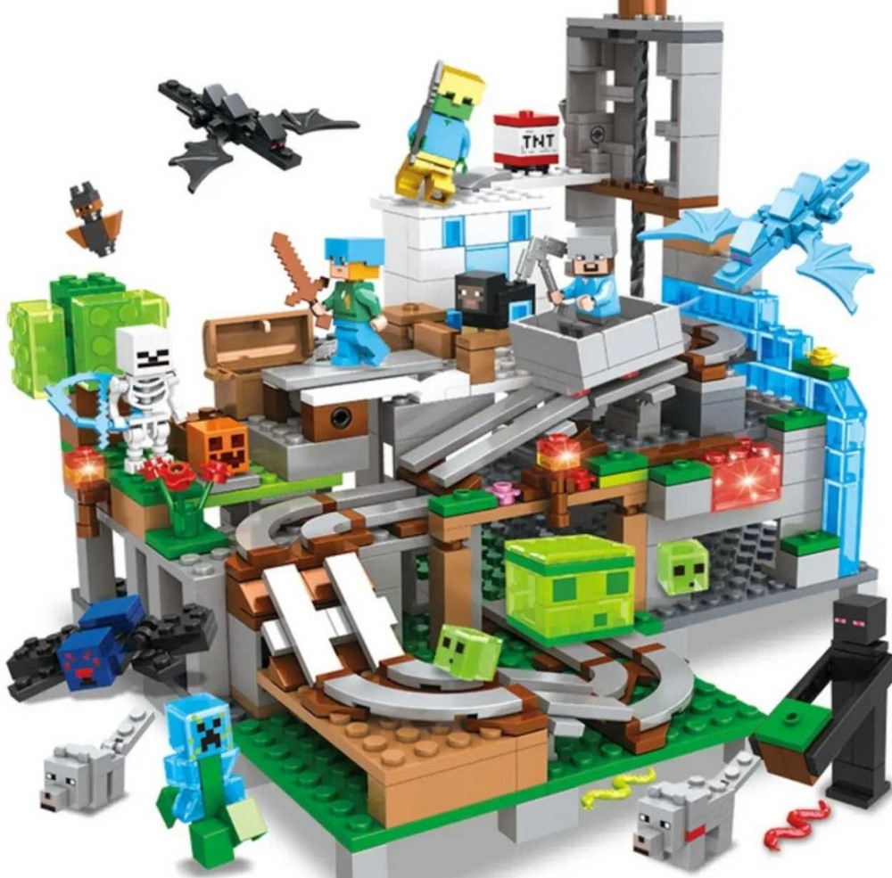 Конструткор Майнкрафт minecraft сумісний Лего Lego шахта село база. Київ - фото 8
