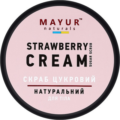 Скраб для тела Mayur Сахарный Клубника со сливками 250 мл (4820230953817) Винница - изображение 1