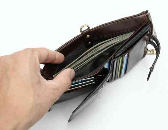 Кошелек универсальный Темно-коричневый (Vintage) Киев