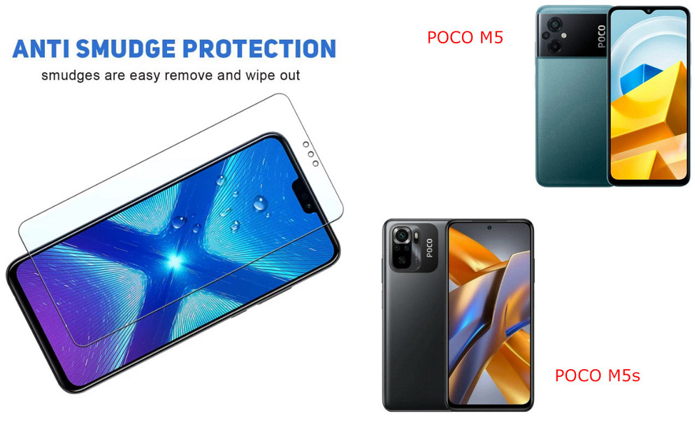 Защитное стекло NeoGlass для POCO M5, POCO M5s – ультрапрозрачное и устойчивое Киев - изображение 3