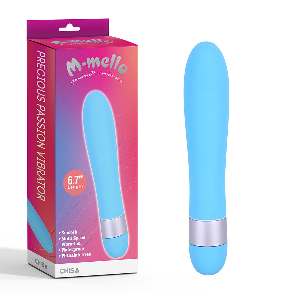 Вибратор классический Chisa M-MELLO, голубой Sex Aura Киев - изображение 1
