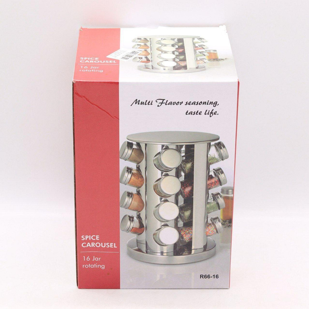 Органайзер для спецій Spice carousel №R66-16 + Подарунок Розпилювач для олії OIL BOTTLE Київ - фото 8