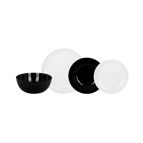 Сервіз столовий Diwali Black&White 19 предметів P4360 Luminarc Житомир