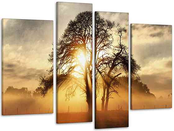 Модульная картина Дерево Закат Art-155_4 105x150 см Киев