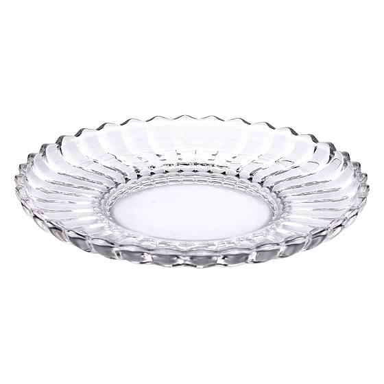 Yiwu Сервірувальне блюдо Ø 28 см прозоре кругле для дому та кафе HP-YH-32 Киев