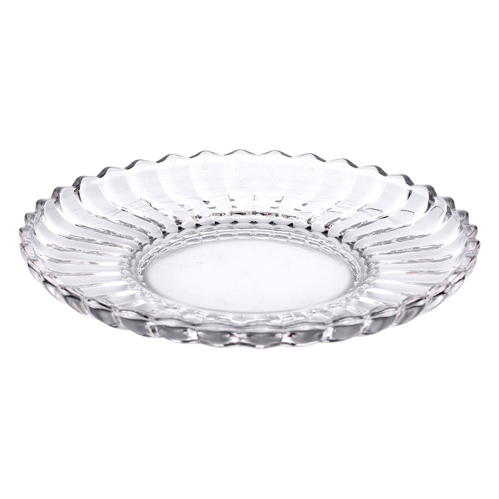Yiwu Сервірувальне блюдо Ø 28 см прозоре кругле для дому та кафе HP-YH-32 Киев - изображение 5