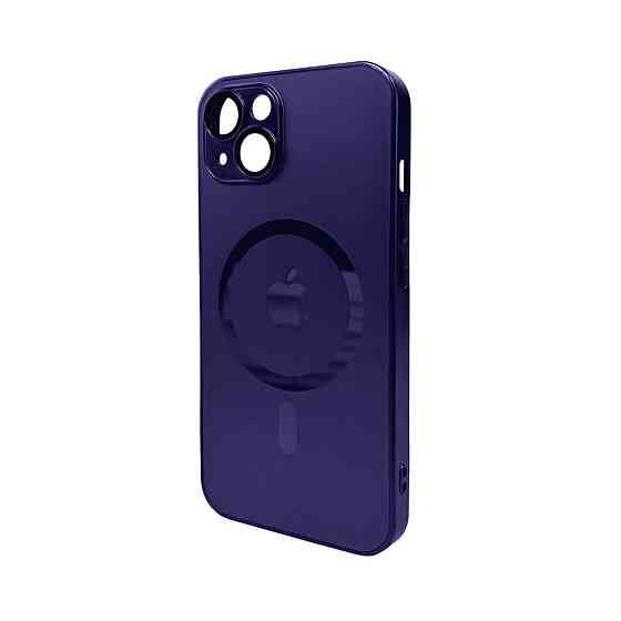 Чохол для смартфона AG Glass Matt Frame Color MagSafe Logo for Apple iPhone 13 Deep Purple Киев