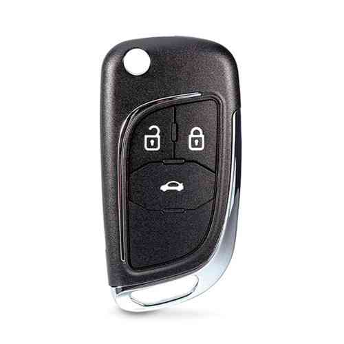 Выкидной ключ корпус Chevrolet 3 кнопки DKT0269, HU100, под чип, NEW Киев