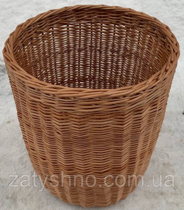 Кошик високий з лози Київ - фото 2