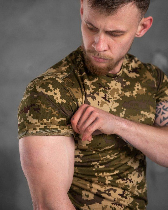 Футболка Военная Тактическая Потоотводящая Пиксель Одесса - изображение 4