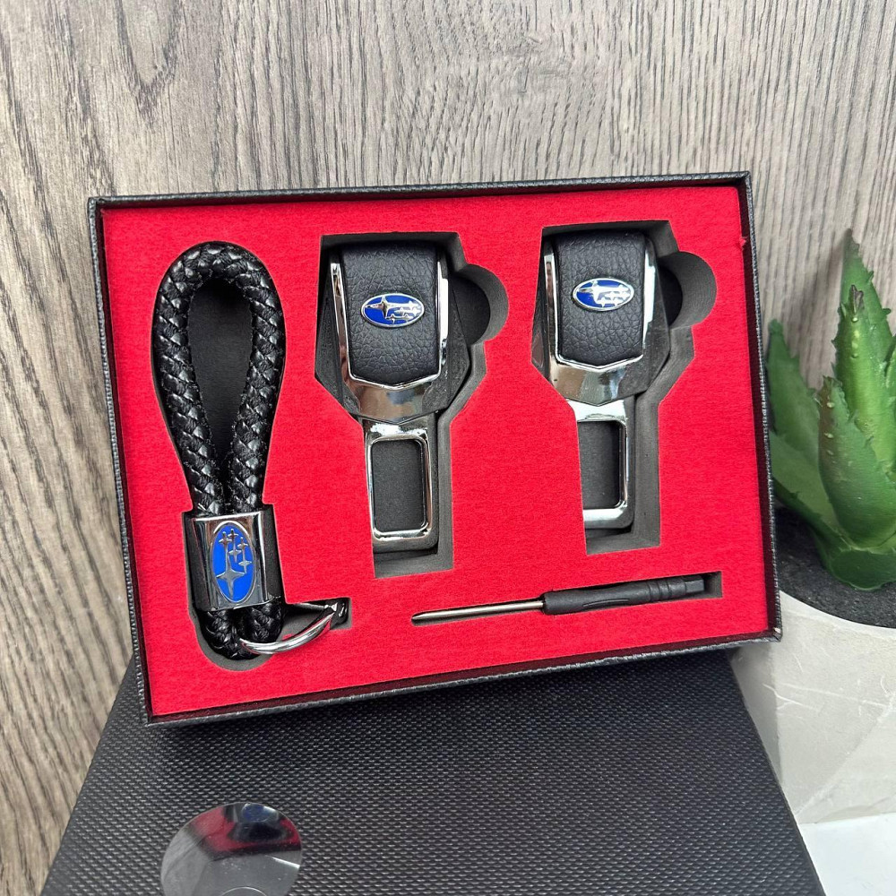 Заглушки для ременів безпеки + ремінець брелок у коробочці Toyota BMW Lexus Mazda Nissan Chevrolet Subaru ( 21144 ) Харків - фото 5