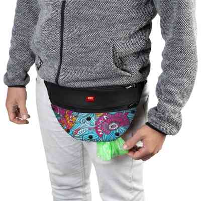 Поясная сумка-бананка для собак WAUDOG Textile "Лето" 33х17х10 см (5693) Винница