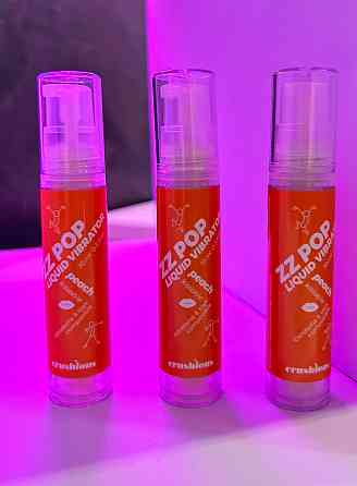 Жидкий вибратор со вкусом персика Crushious Zz Pop, 10 мл Sex Aura Киев