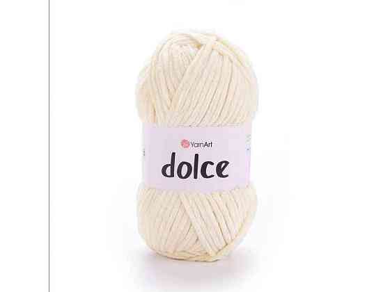 Пряжа Dolce молочний 100% мікрополіестр 120м 100г 5шт/уп 783 ТМ YarnArt Київ
