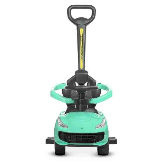 Детская машинка каталка толокар с ручкой SPOKO SP-608 для детей Зеленый Киев