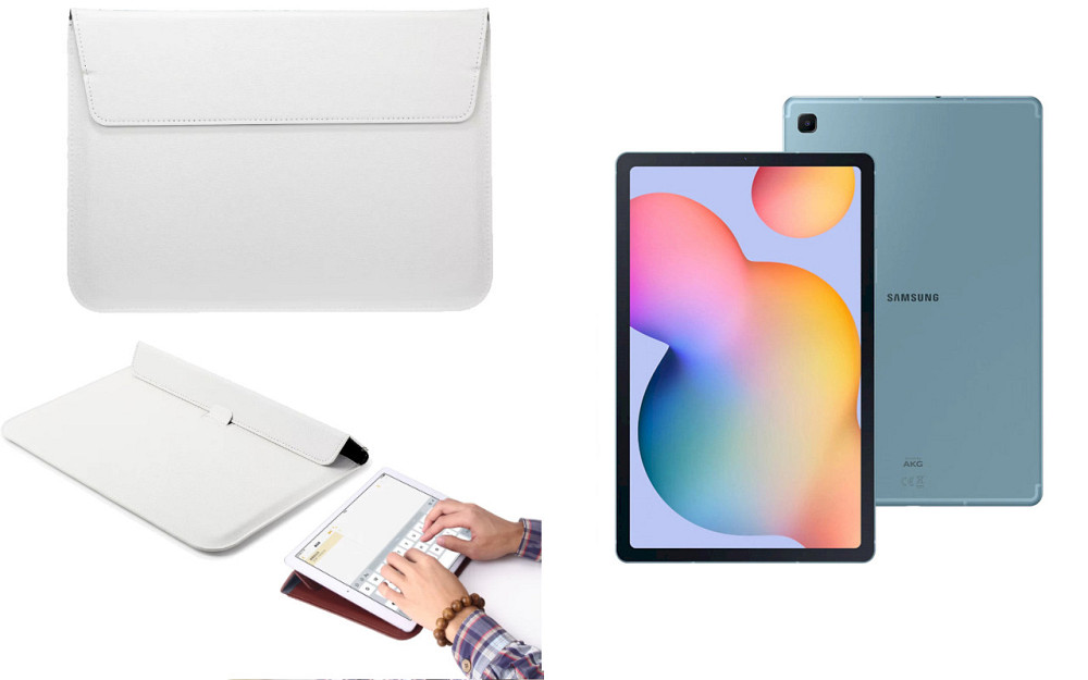 Чохол-конверт VitoCase для Samsung Galaxy Tab S6 Lite 10.4 P610, з функцією підставки для планшета Білий Київ - фото 1