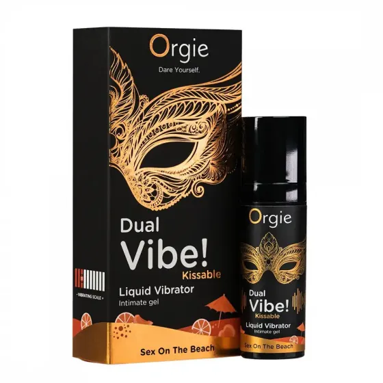 Рідкий вібратор Orgie - Dual Vibe! Sex On The Beach Kissable Liquid Vibrator (15 мл) Львів