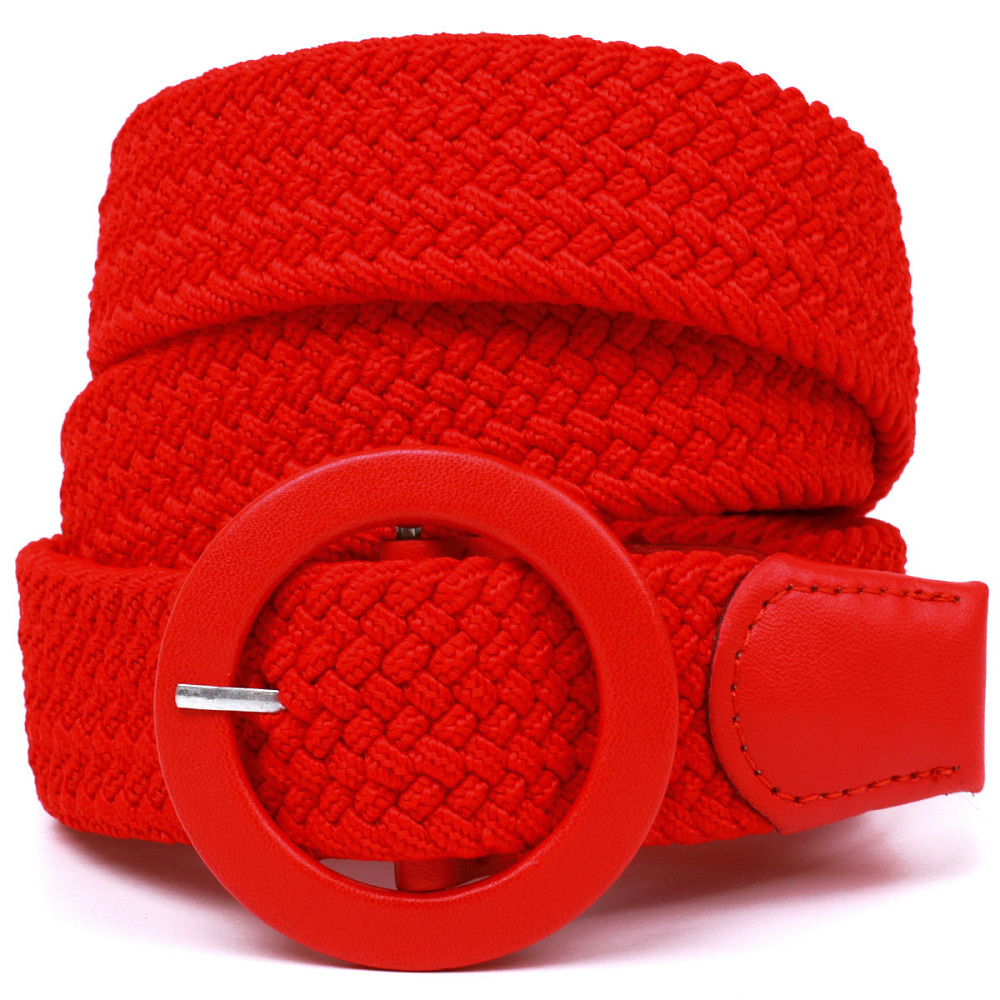 Гарний жіночий текстильний ремінь Vintage 20817 Червоний Київ - фото 1