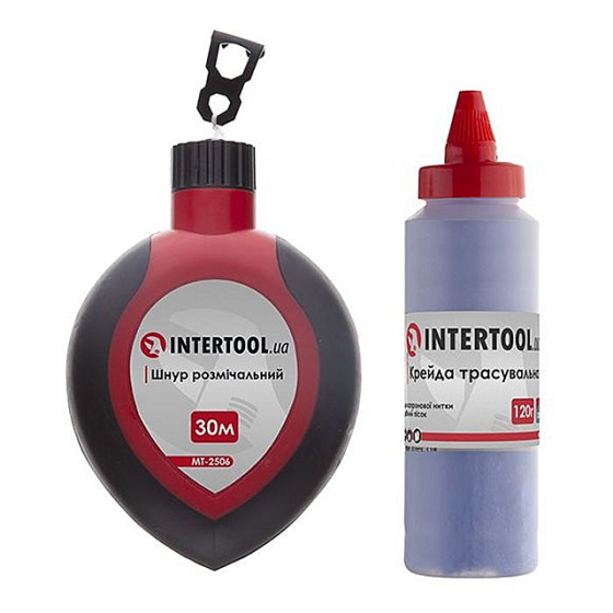 Шнур відбивочний + крейда + рівень (набір 3 в 1) Харків