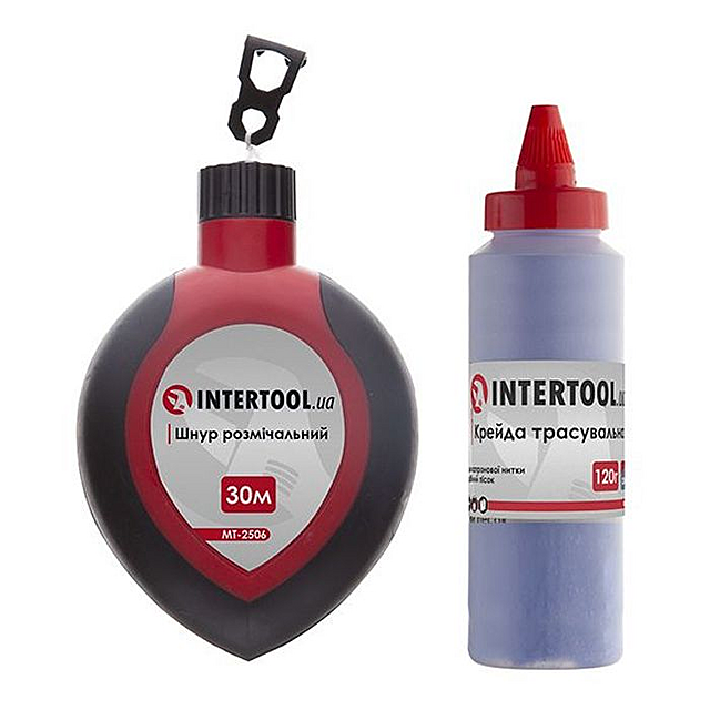 Шнур відбивочний + крейда + рівень (набір 3 в 1) Харків - фото 1