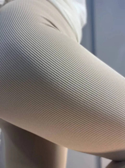 Лосины женские LADY HUREM 2247 рубчик широкий утягивающий пояс бежевые, бежевый, XL Киев - изображение 18