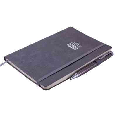 Книга записна Buromax Respect 96 аркушів А5 у клітинку сірий (BM.295108-09) Вінниця