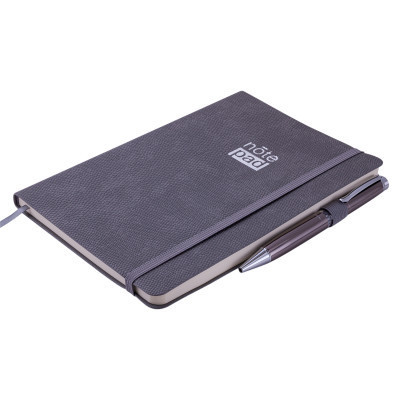 Книга записна Buromax Respect 96 аркушів А5 у клітинку сірий (BM.295108-09) Вінниця - фото 2