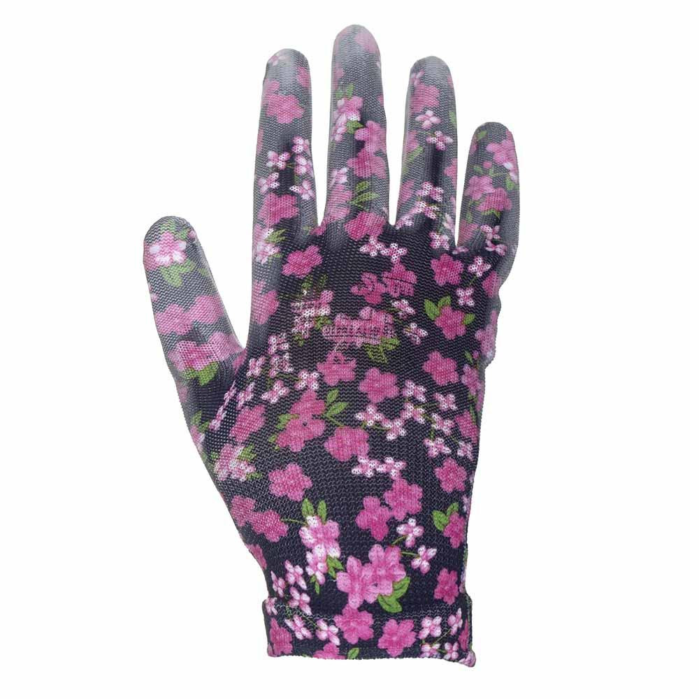 Рукавички трикотажні з частковим ПУ-покриттям р8 (чорні, манжет) SIGMA (9446501) Київ - фото 2