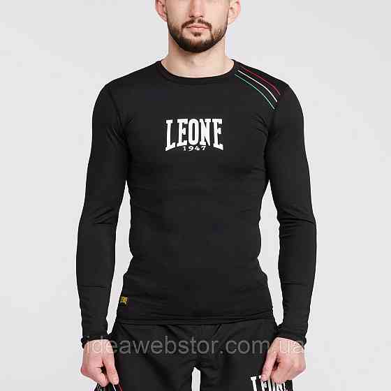 Рашгард Leone Flag Black 2XL с длинным рукавом компрессионная спортивная футболка для ММА БЖЖ грэпплинга фитнеса и тренировок Киев