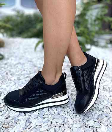 Stilli Снікерси жіночі STILLI чорні еко-шкіра платформа 36-40р. (116-1) Коломия